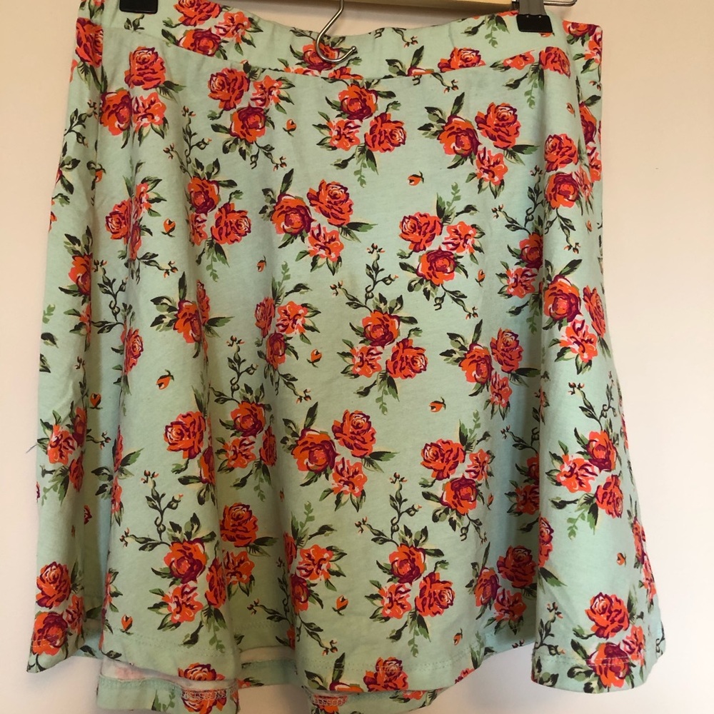 Charlotte Russe Floral Circle Skirt